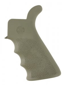 Hogue Overmolded AR-15 Beavertail Pistol Grip with Finger Grooves OD Green 15021