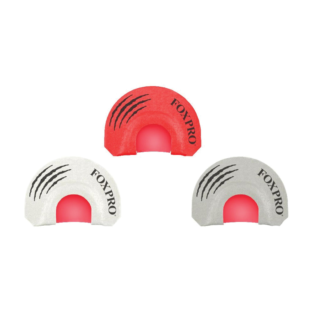 FoxPro Howler Gun Combo Pack Coyote Mouth Game Call Combo, Gray/Red/White