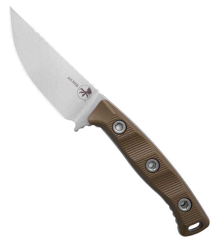 Microtech Akris With Kydex Sheath, Dark Earth