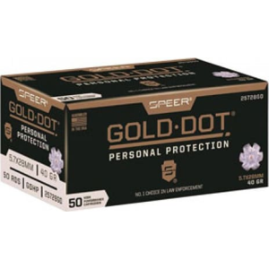 Cci Speer Ammo 25728GD Gold Dot 5.7x28mm 40 gr Hollow Point (HP) - 50rd Box