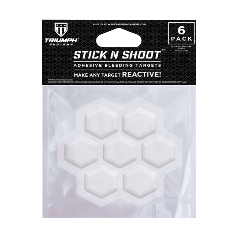 Triumph Systems Stick N Shoot Adhesive Bleeding Target, White