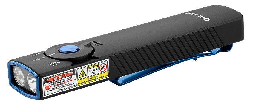 Olight Arkfeld Pro LED Rechargeable Flashlight w/ UV Light & Green Laser