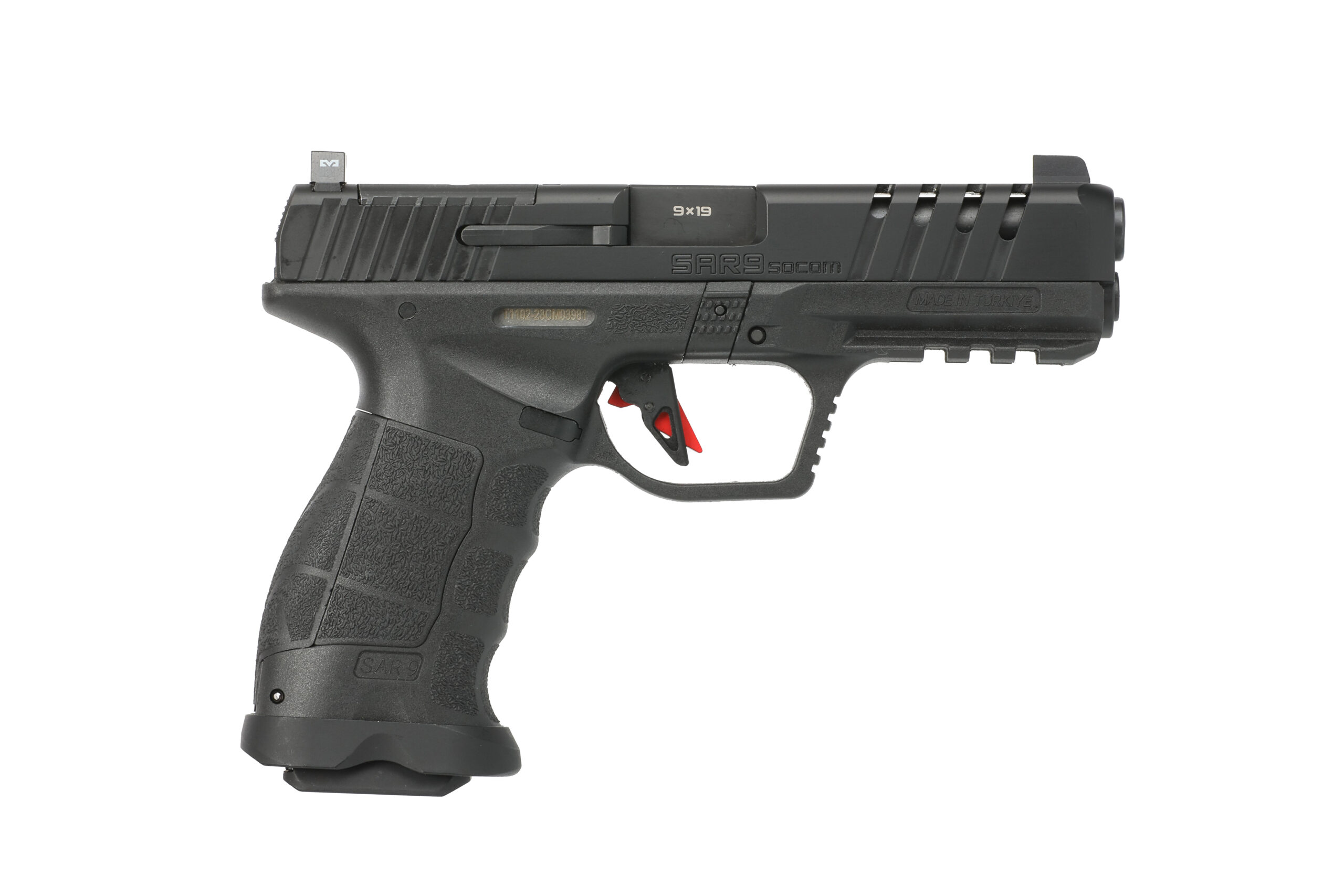 SAR9 SOCOM 9mm Semi-Auto Pistol - 5.2" Barrel