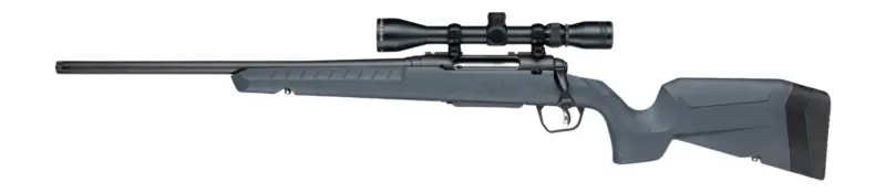 Savage Arms 33204 Axis 2 XP 25-06 Rem 4+1 20" Matte Black Carbon Steel Threaded Barrel Drilled Tapped Receiver, Gray Synthetic Fixed w/Pistol Grip Stock, 3-9x40mm Duplex Scope, Left Hand