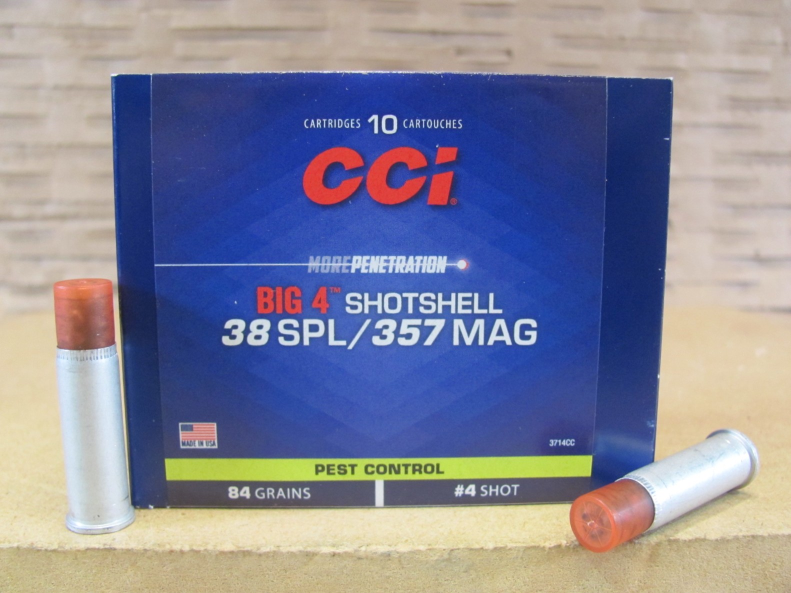 10 Round Box – 38 Special or 357 Magnum Aluminum Case Big 4 Shotshell by CCI – 3714CC