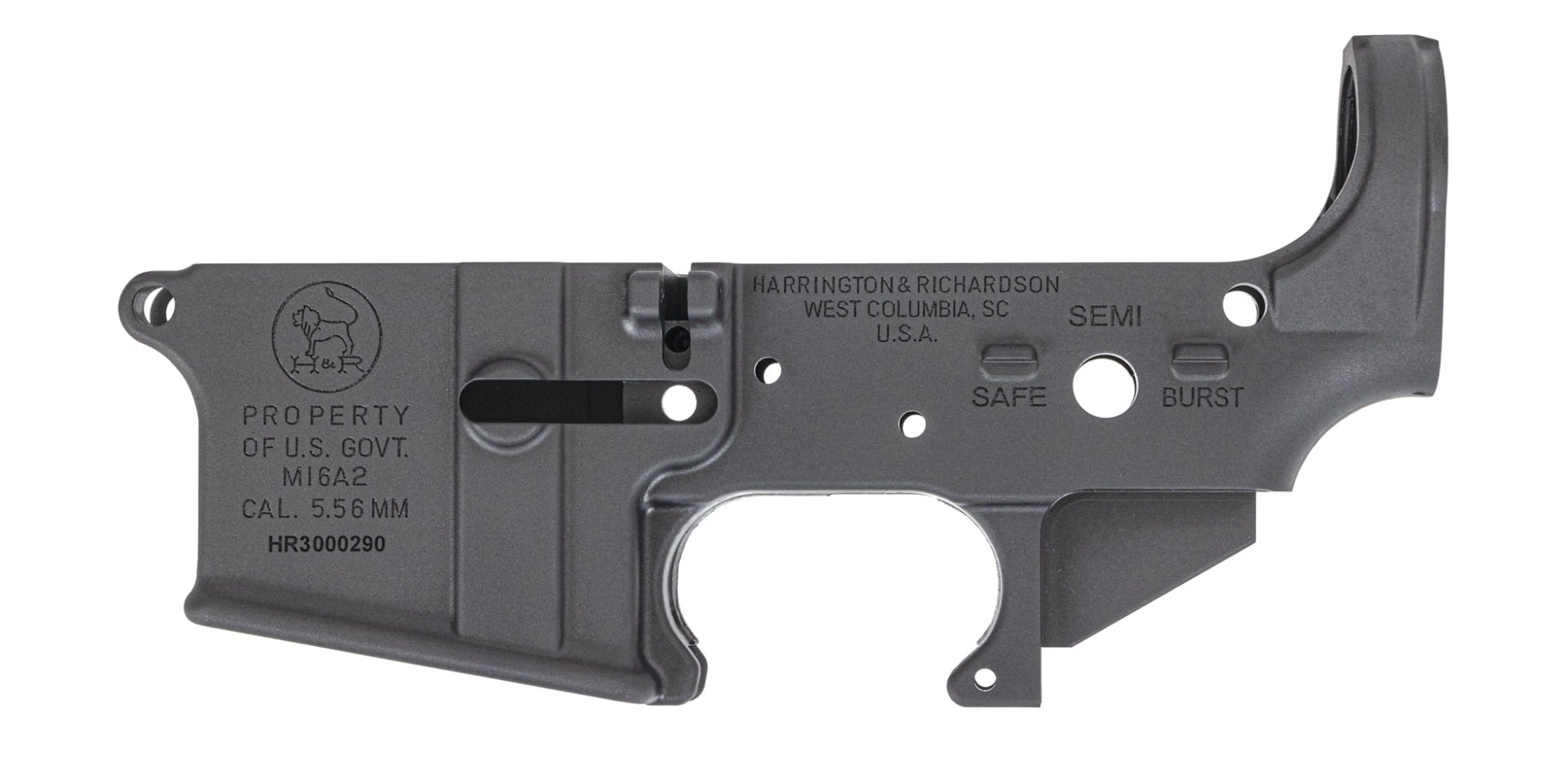 Harrington & Richardson BLEM A2 Stripped Lower Receiver, Gray