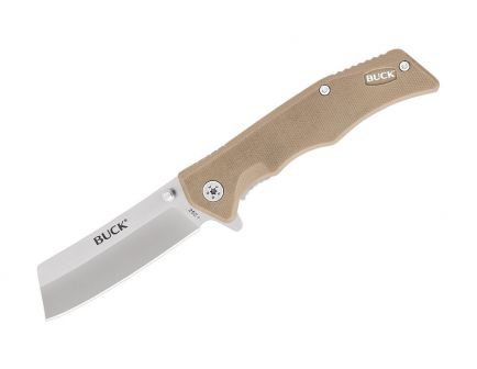 Buck 252 Trunk Folding Cleaver Knife, Tan - 0252TNS-C