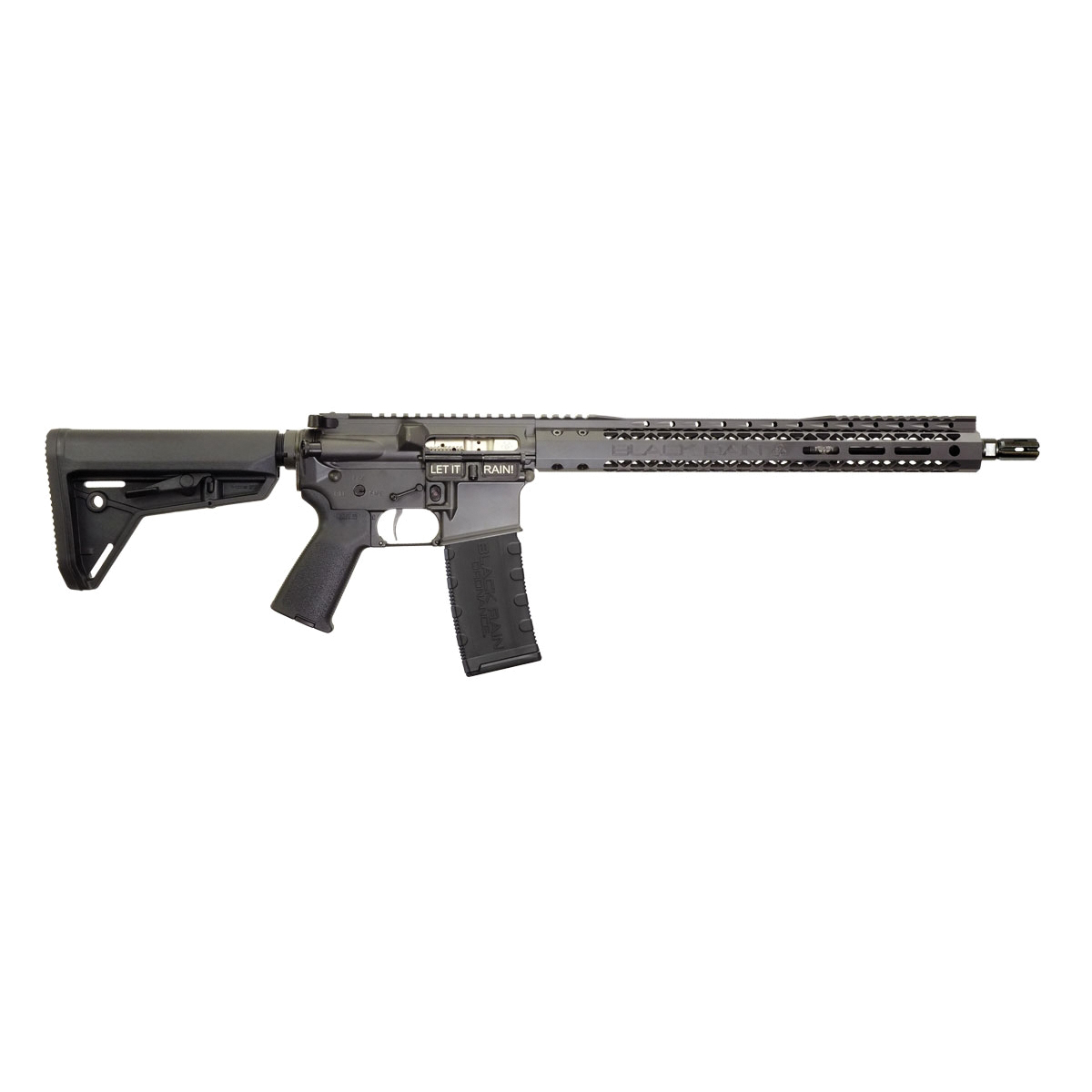 Black Rain Ordnance BROSSPSMK Spec 15+ SSP 5.56x45mm NATO 30+1 16″, Smoke, 15″ Slim M-LOK, Magpul Grip/Carbine Stock - No Credit Card Fees - Low, flat rate shipping