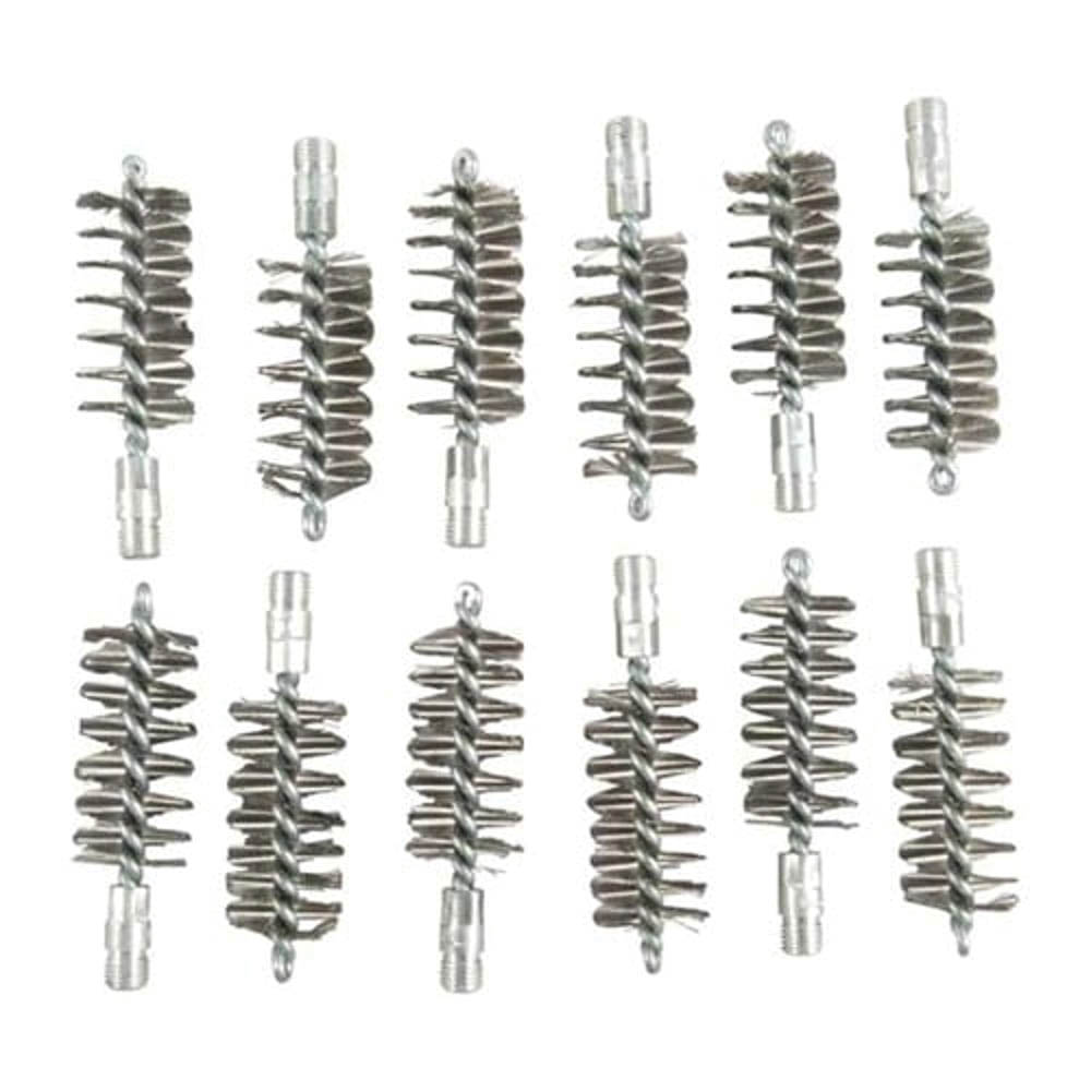 Brownells 12 Gauge 5/16-27 Male Standard Line Bore Brush, Pack of 12
