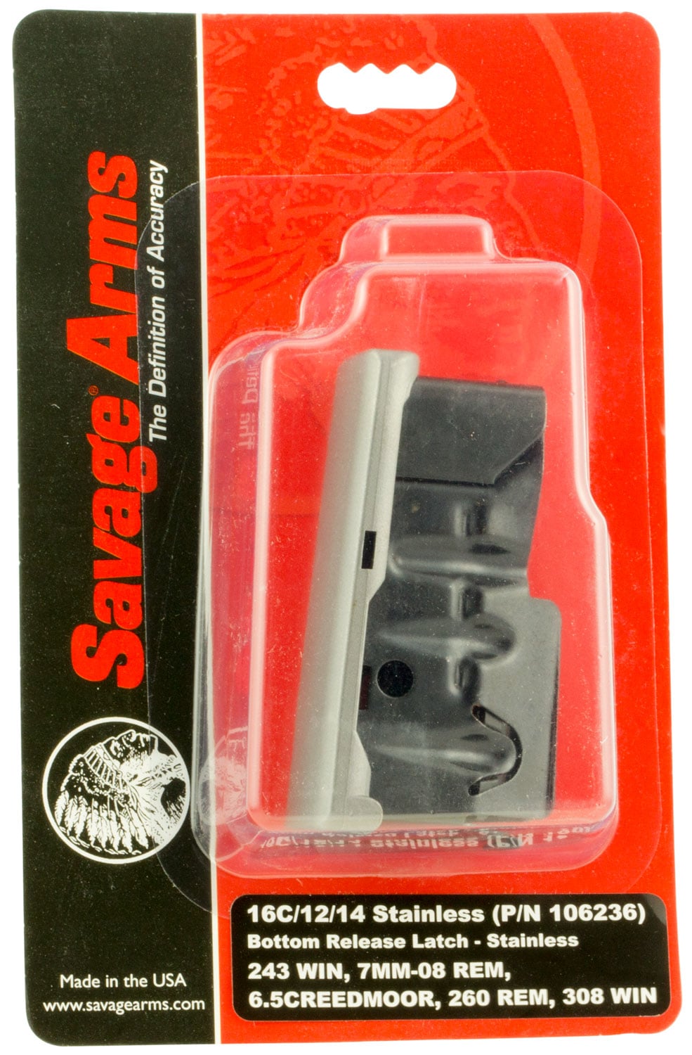 Savage Arms 55123 110 4rd 270 Win/30-06 Springfield/25-06 Rem Fits Savage 110/114/116C Stainless Steel - No Credit Card Fees - Low, flat rate shipping