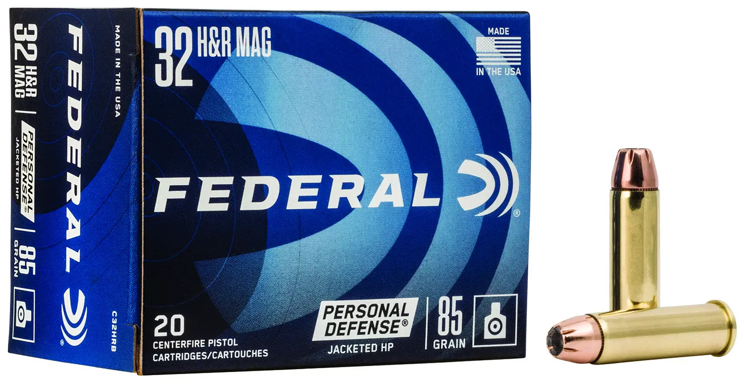Federal C32HRB Personal Defense 32H Mag 85gr Jacketed Hollow Point 20 Per Box/25 Case