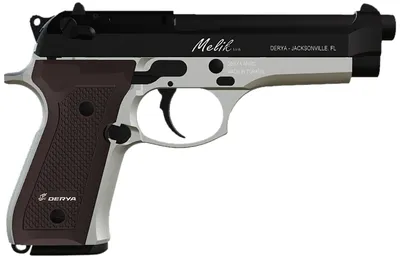 Derya Melik 9mm 4.90 17+1 Silver/Walnut