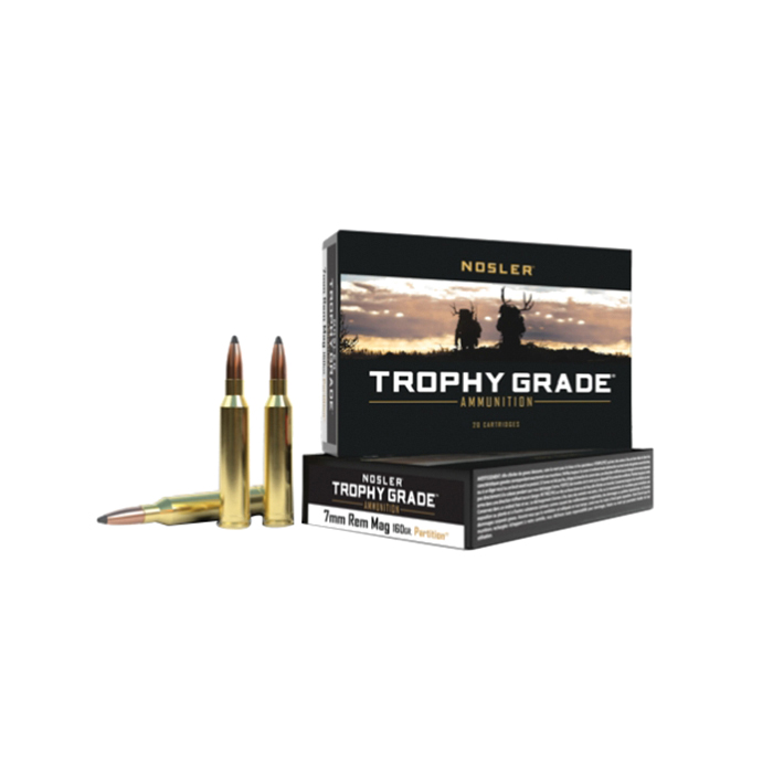 Nosler Trophy Grade 7mm Remington Magnum 160 gr Partition 20rds