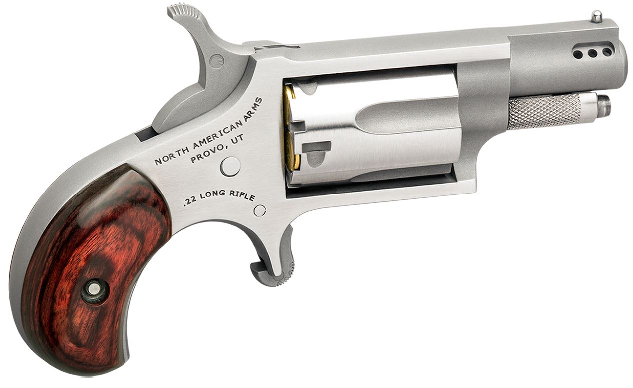 North American Arms Mini 22LR Revolver, Ported 1-1/8" Barrel