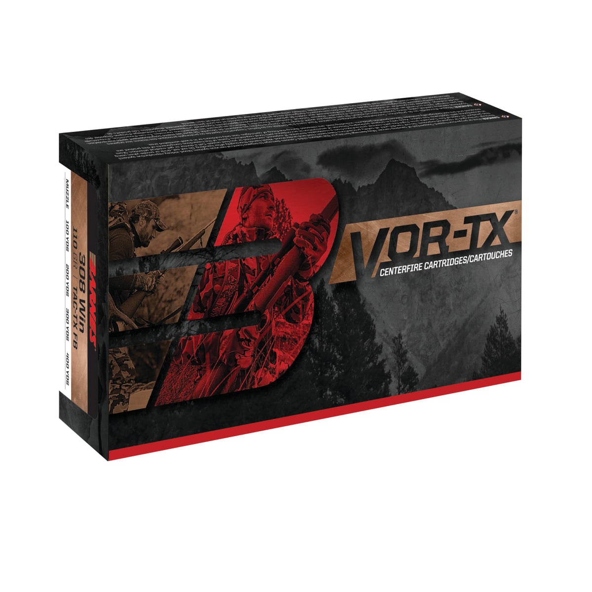 Barnes Bullets VOR-TX .350 Legend 170 gr TSXFNFB 20rds Rifle Ammo for Big Game Hunting - 32086