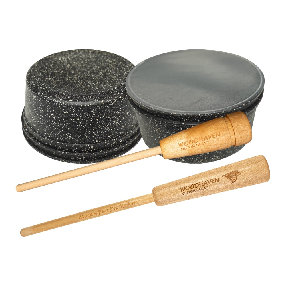 Woodhaven Cluck 'n Purr Pot Slate Turkey Call - WH106