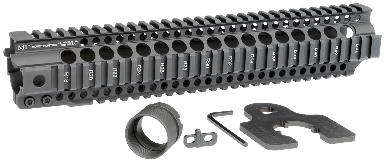 Midwest Industries MI Combat Rail T-Series 12.625" AR-15 1-Piece Free Float Handguard - MI-CRT12.625