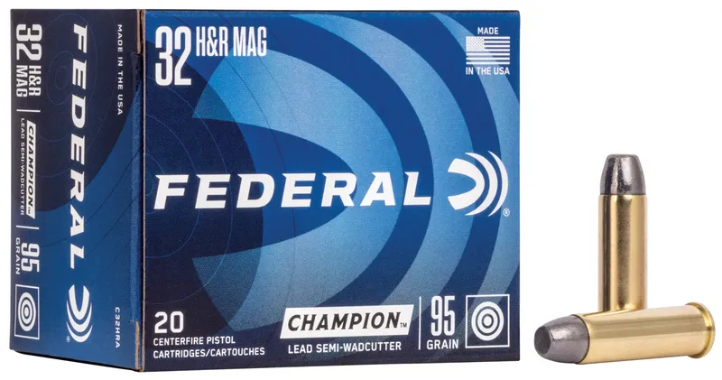 Federal Champion Training 32 H&R Mag 95 Gr Lead Semi Wadcutter (Box)