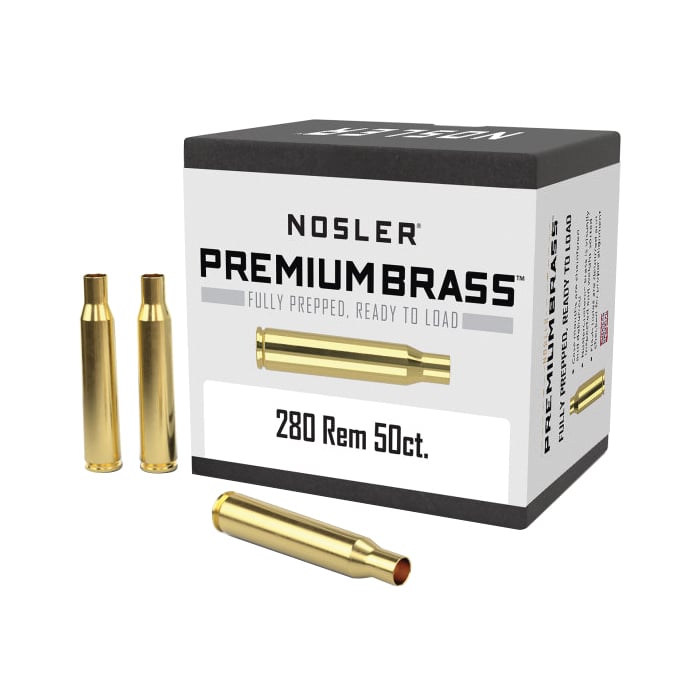 Nosler .280 Remington Large Rifle Premium Brass, 50rds