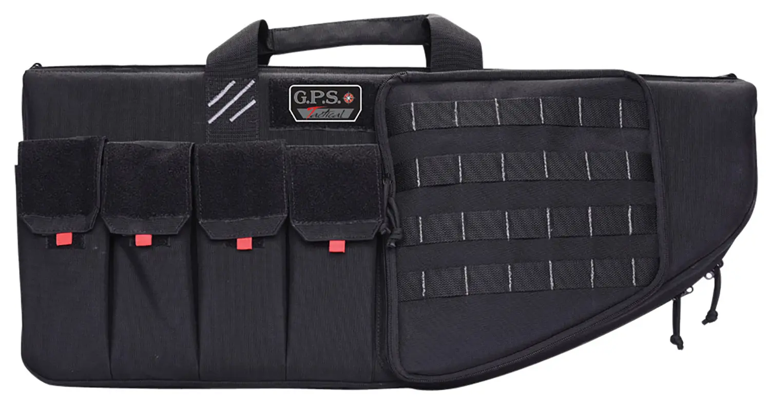 GPS Bags T30ARB Tactical AR Case 30" Black 1000D Nylon with Mag Storage Pockets, Lockable Zippers, External Handgun Pocket DuPont Teflon Coating