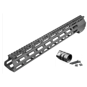 Aim Sports MTM13H308 AR M-Lok Handguard Rifle 6061-T6 Aluminum Black Hard Coat Anodized High 13.5