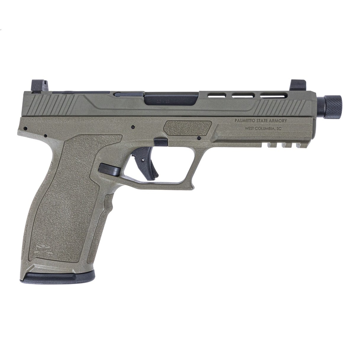 PSA 5.7 Rock Complete RK1 Optics Ready Pistol With Threaded Barrel, Sniper Green