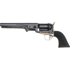 Pietta 1851 Navy Yank Black Powder Revolver 36 Caliber 7.5" Blued Barrel Case Hardened Frame Black Grip
