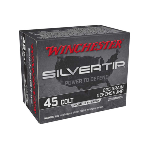 Winchester Ammo Silvertip 45 Colt 225 GR Jacketed Hollow Point - 20rd Box