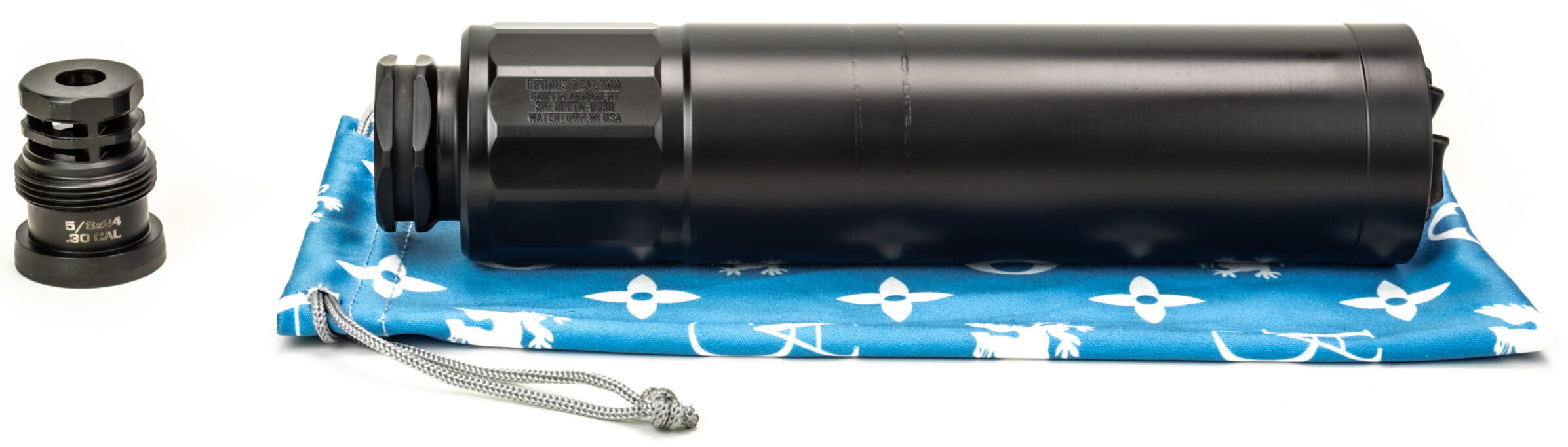 Griffin Optimus 7 Suppressor - 30 Cal, Low Back Pressure