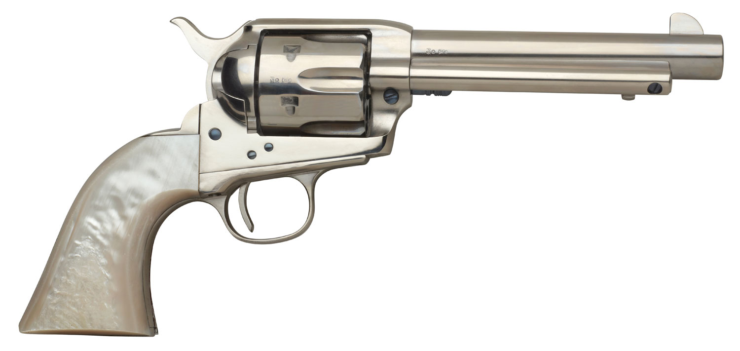 Taylors Co 1873 Cattleman .45 LC Revolver, 5.5" Nickel