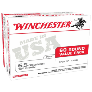 Winchester Ammo USA65CMVP USA Ready 6.5 Creedmoor 125 gr Open Tip (Value Pack) - 60rd Box