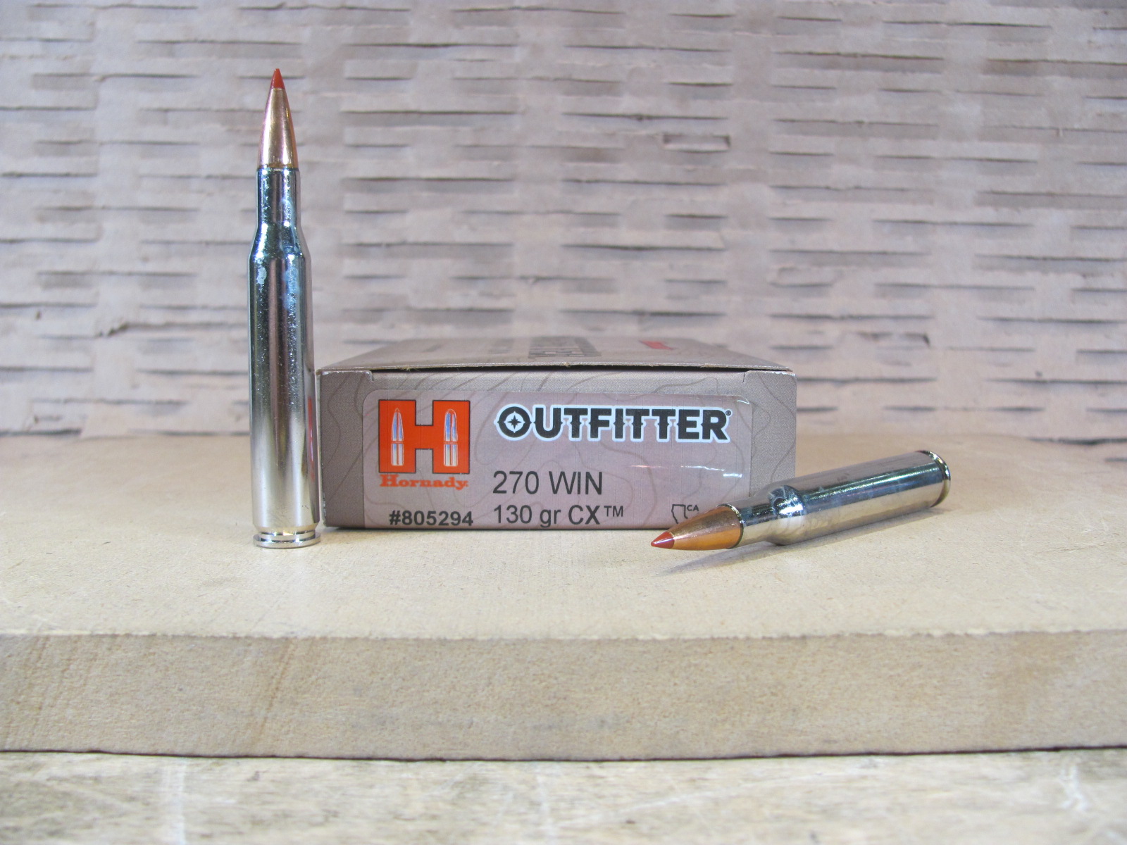200 Round Case – 270 Win 130 Grain CX Hornady Outfitter Ammo – 805294