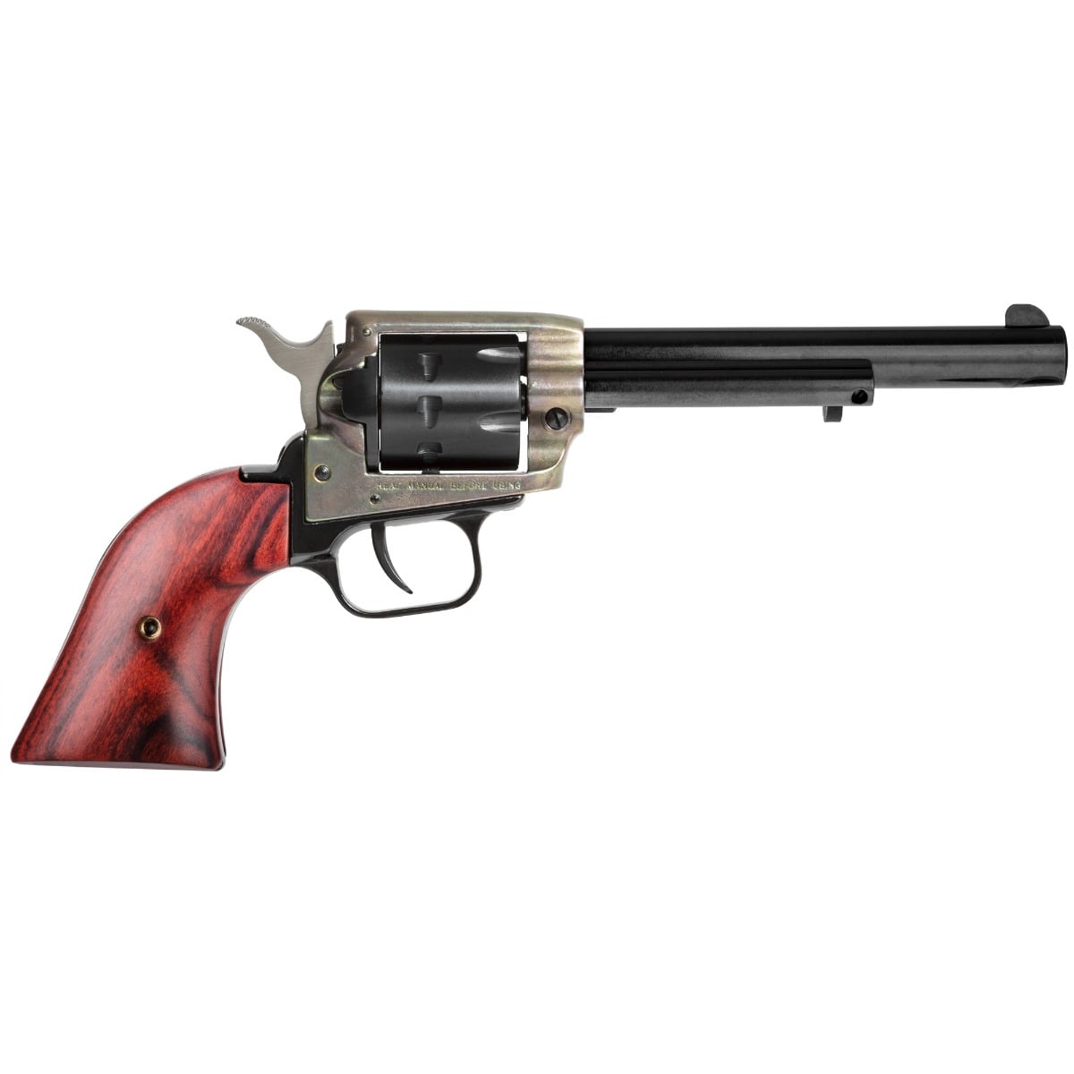 Heritage Rough Rider Case Hardened Handgun .22LR 9rd Capacity 6.5″ Barrel Cocobolo Grips - No Credit Card Fees - Low, flat rate shipping
