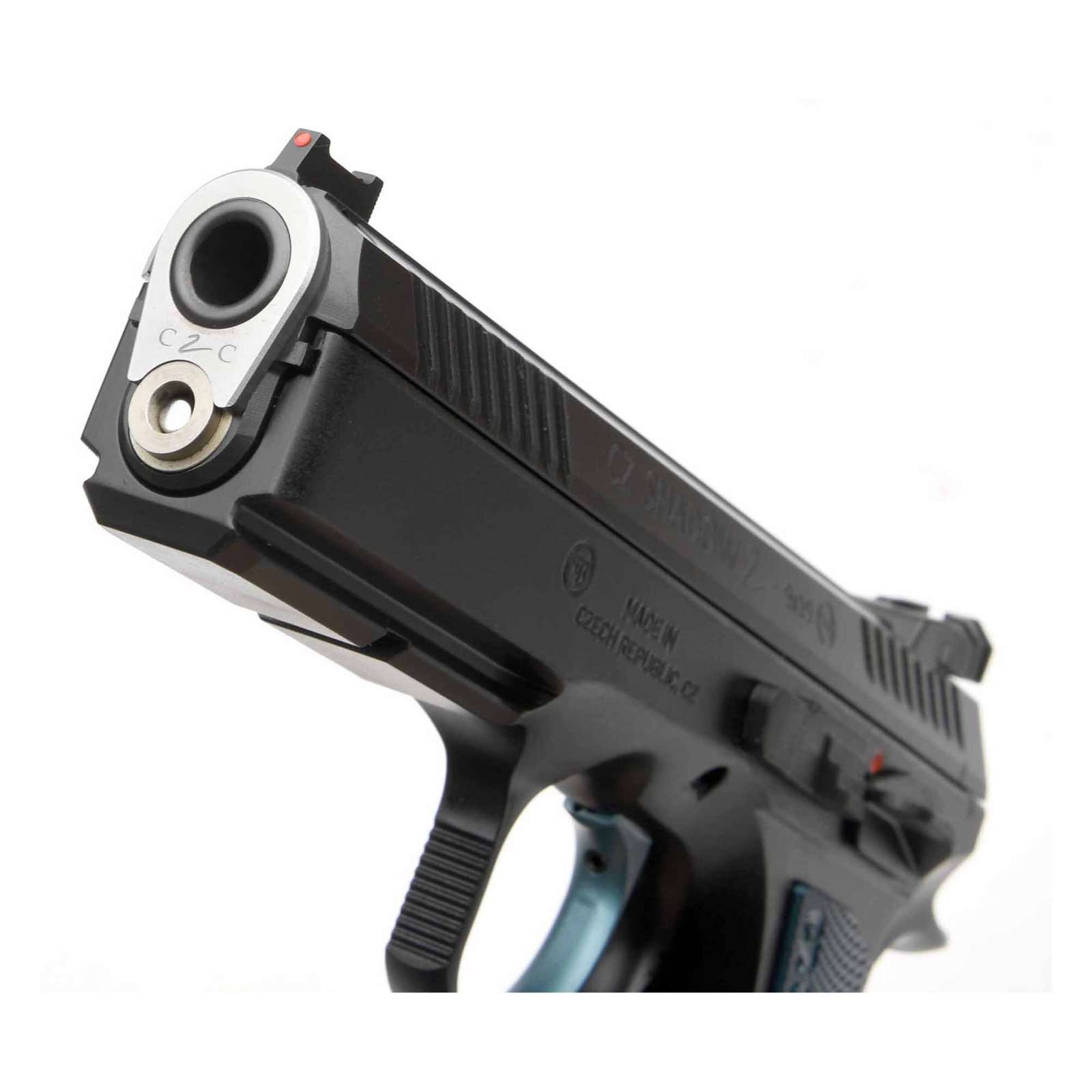 CZ Shadow 2 ACCU 9mm Semi-Auto Pistol, Blue Grips