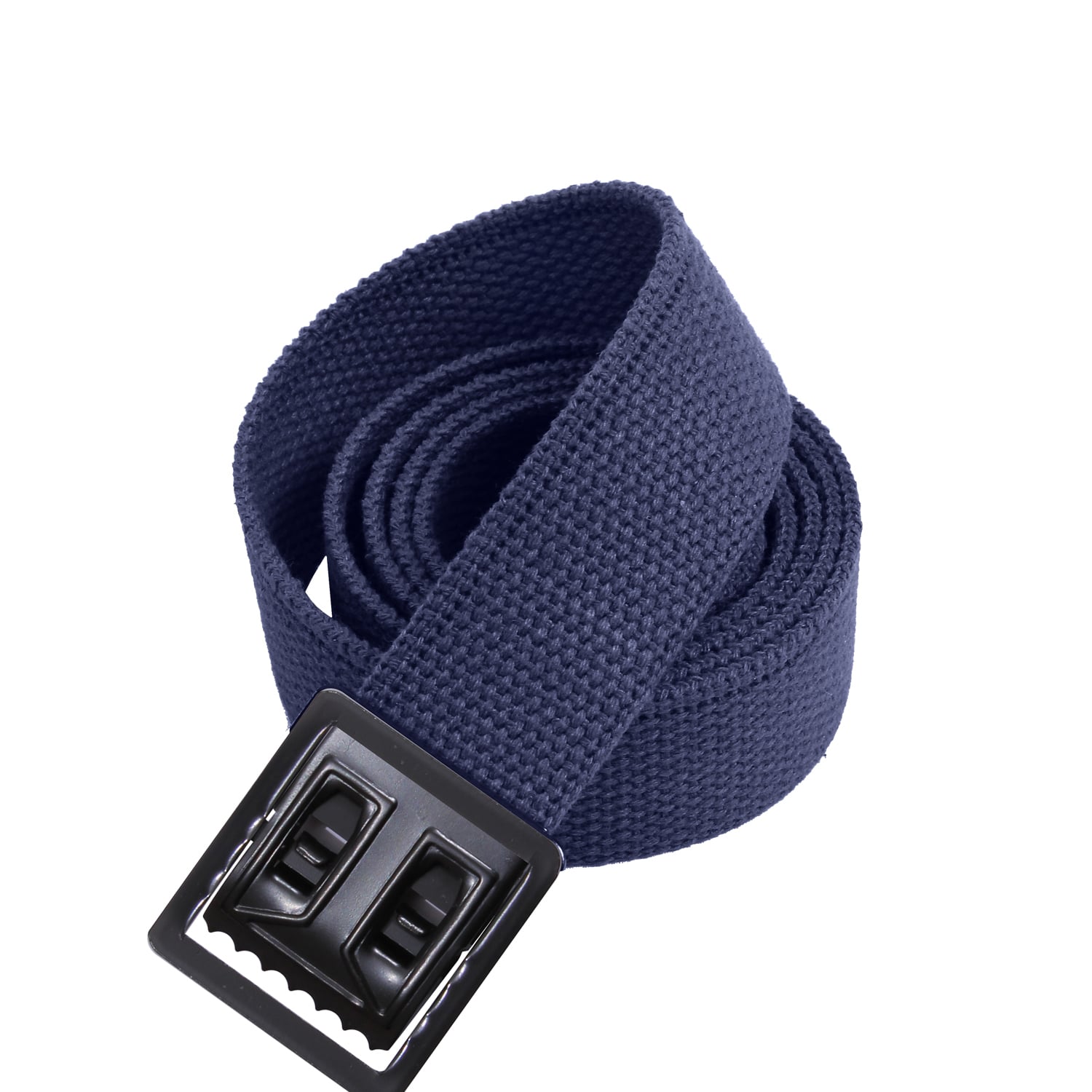 Rothco Military Web Belts With Open Face Buckle - Black, Navy Blue, 54 In