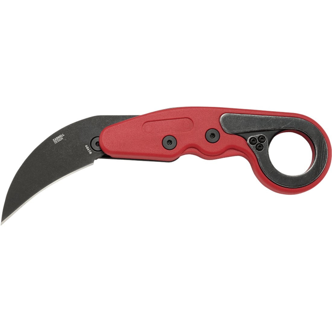 CRKT Provoke Grivory Karambit Knife Hawkbill, Red