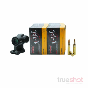 BUNDLE DEAL: Primary Arms SLx 1x MicroPrism Red Dot Prism Optic and 200 Rounds of Ammo - PMC 5.56 55 Grain
