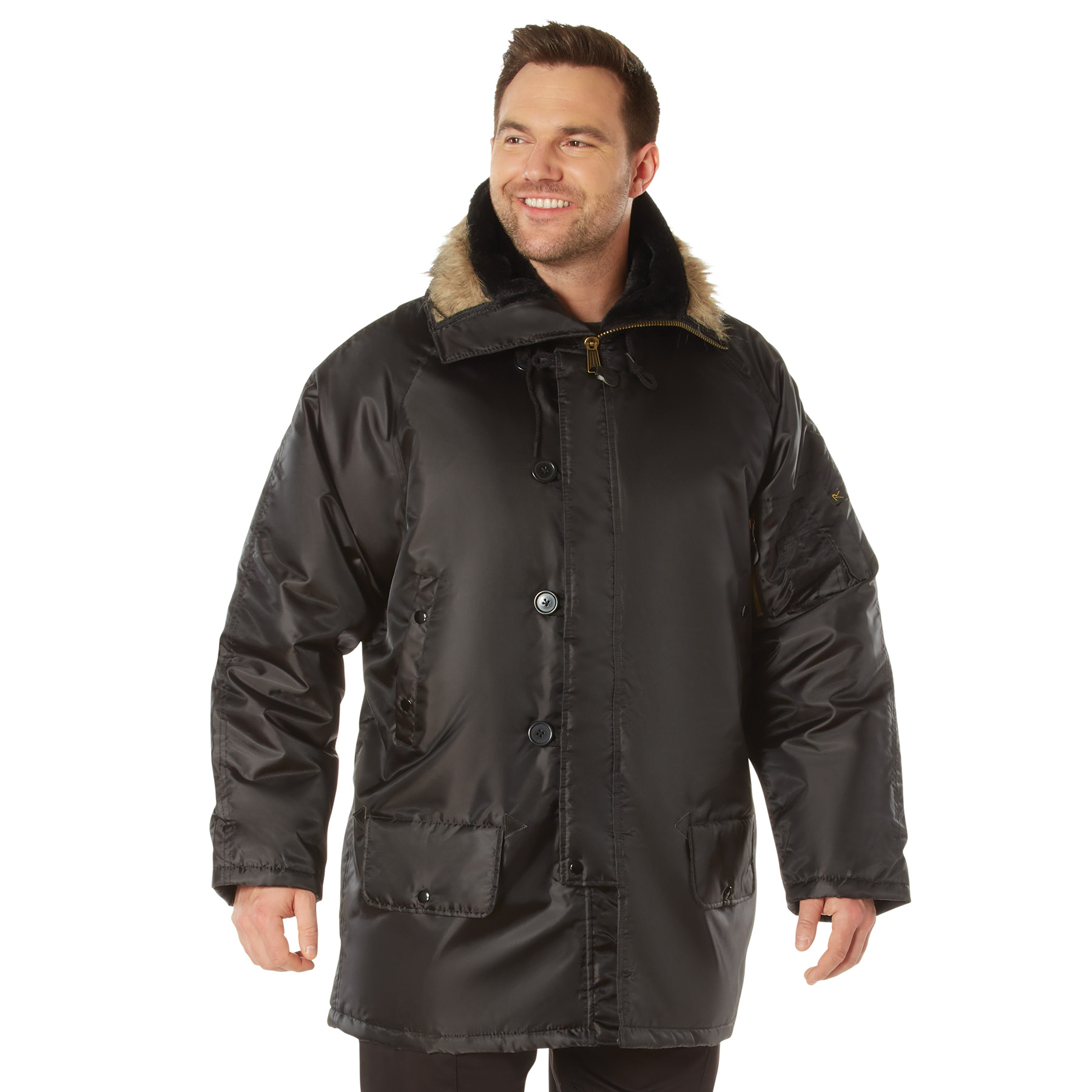 Rothco N-3B Parka - Black, Large