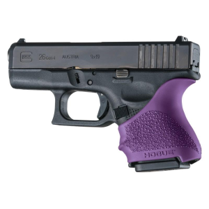 Hogue HandAll Beavertail Grip Sleeve Glock 26/27-Purple