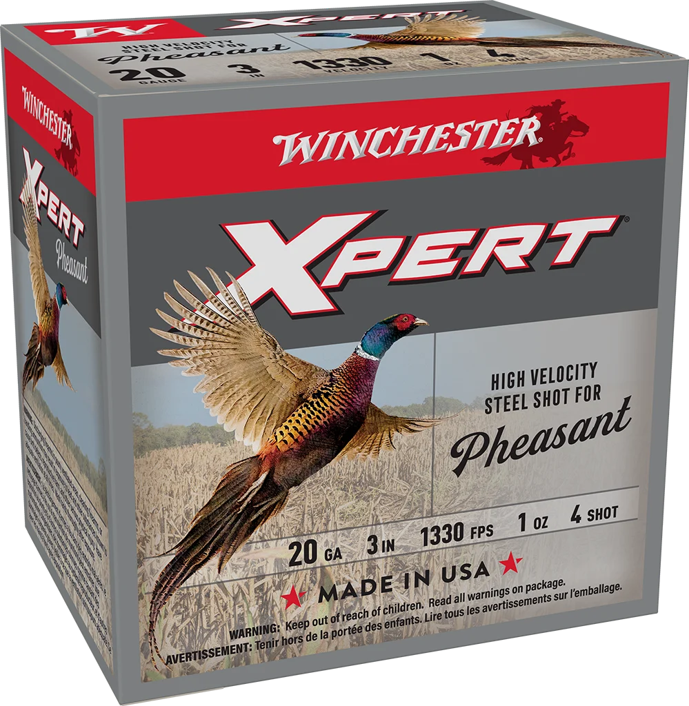 WINCHESTER 20 GA 3" #4 XPERT HV STEEL PHEASANT 1 OZ LEAD FREE 25 RD/BX 10 BX/CS