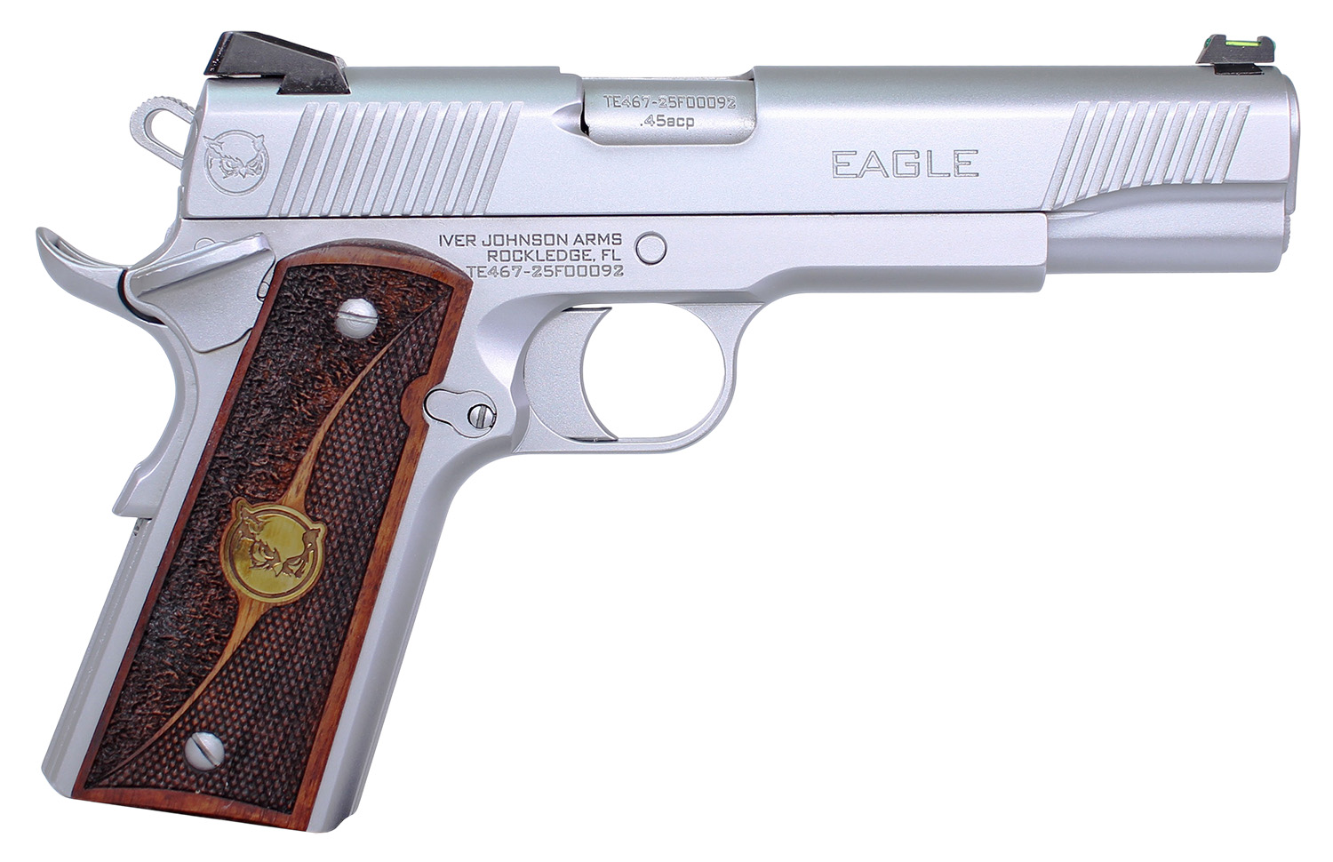 IVER EAGLE HC G2 .45 ACP 5" Chrome Semi Auto Handgun