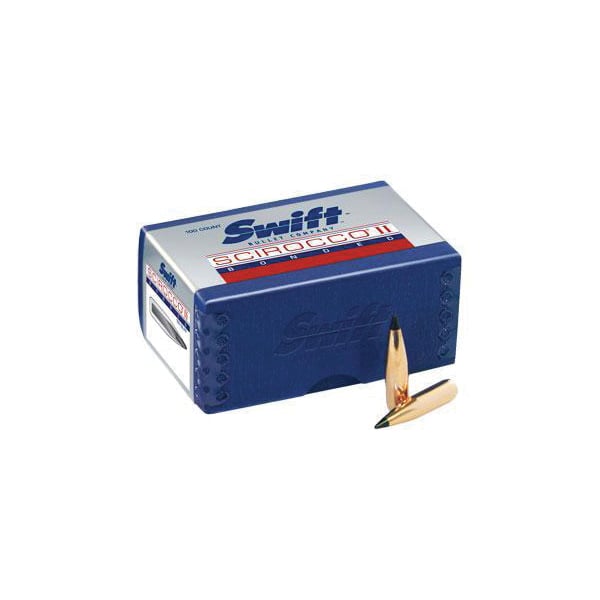 Swift Scirocco .30 Cal BT SPT Rifle Bullet, 165 gr 0.308" 100rds