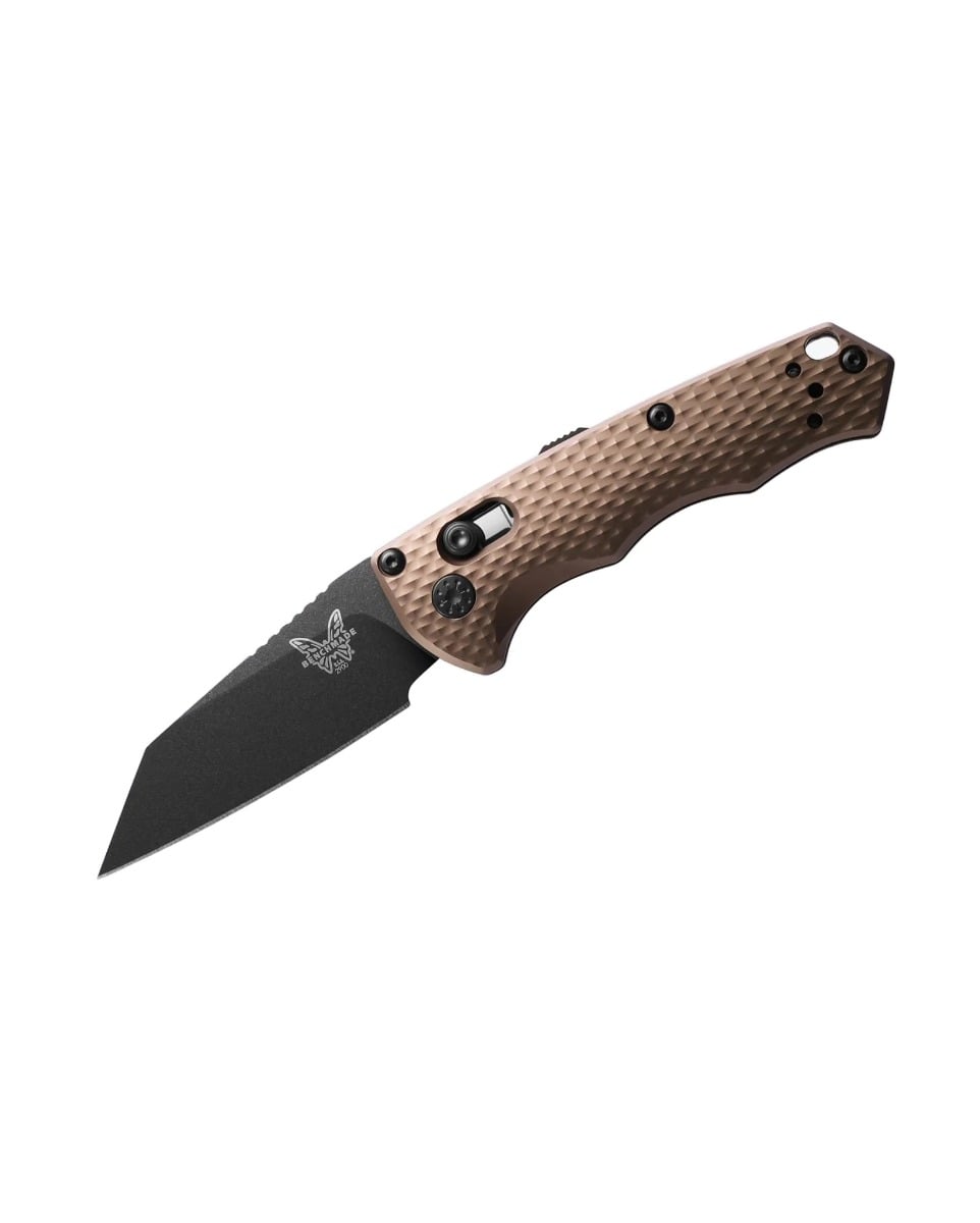 Benchmade Auto Immunity Folding Wharncliffe Knife, Burnt Bronze - 2900BK-1