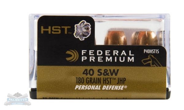 Federal 40 S&W 180gr HST Ammuniiton 20rds - P40HST1S