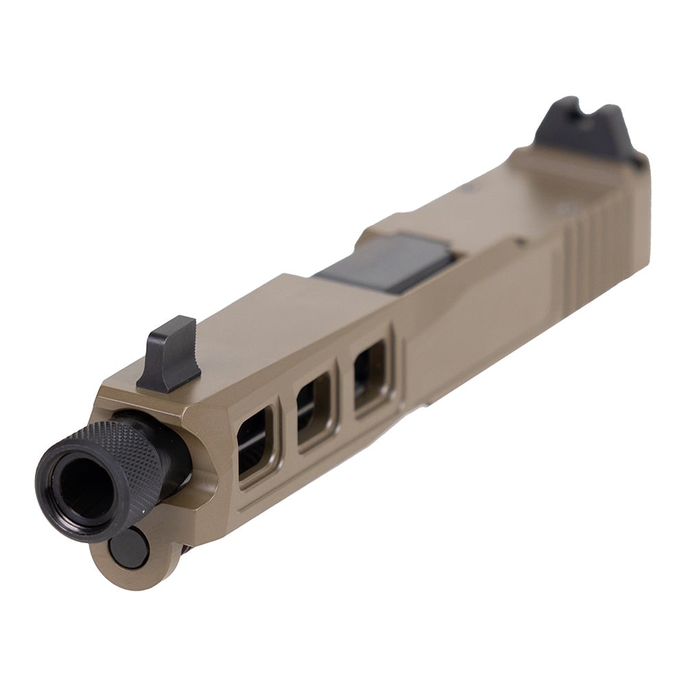 PSA Dagger Complete SW3 RMR Slide Assembly With Threaded Barrel, Flat Dark Earth
