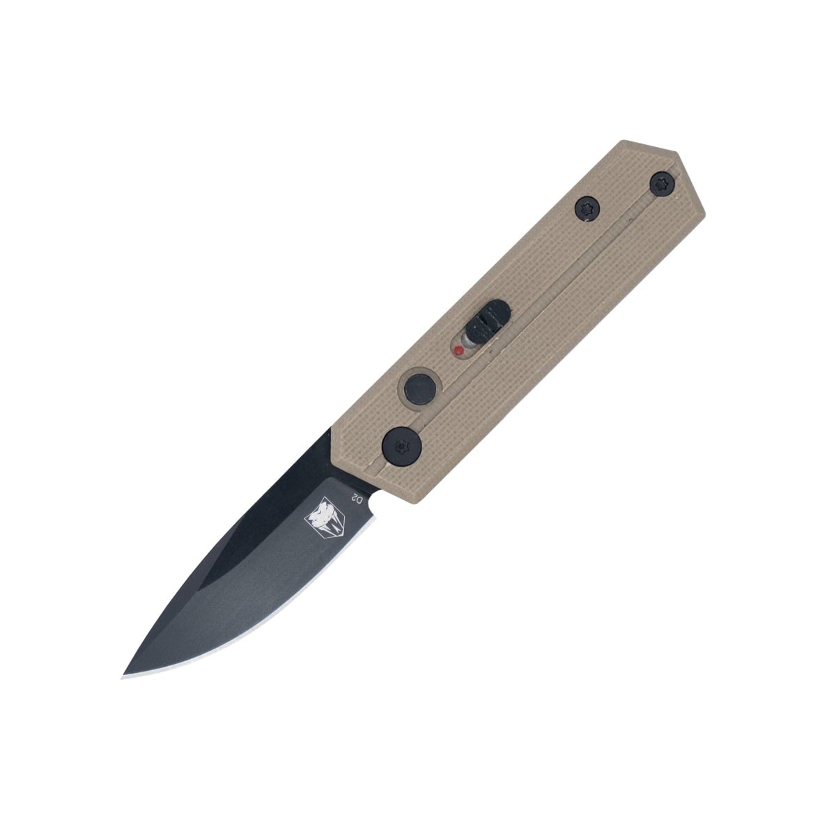 CobraTec Knives Stinger Folding Drop Point Knife, Tan - CTSTRTAN