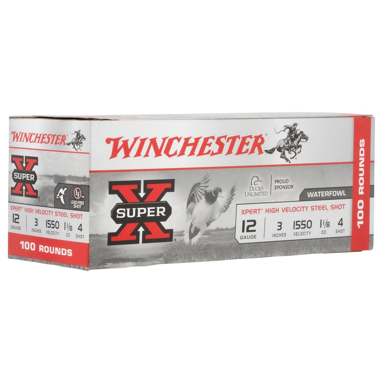 Winchester Super X Xpert 12 Gauge 3" #4 - 1.12 oz - 100rds - WEX1234VP