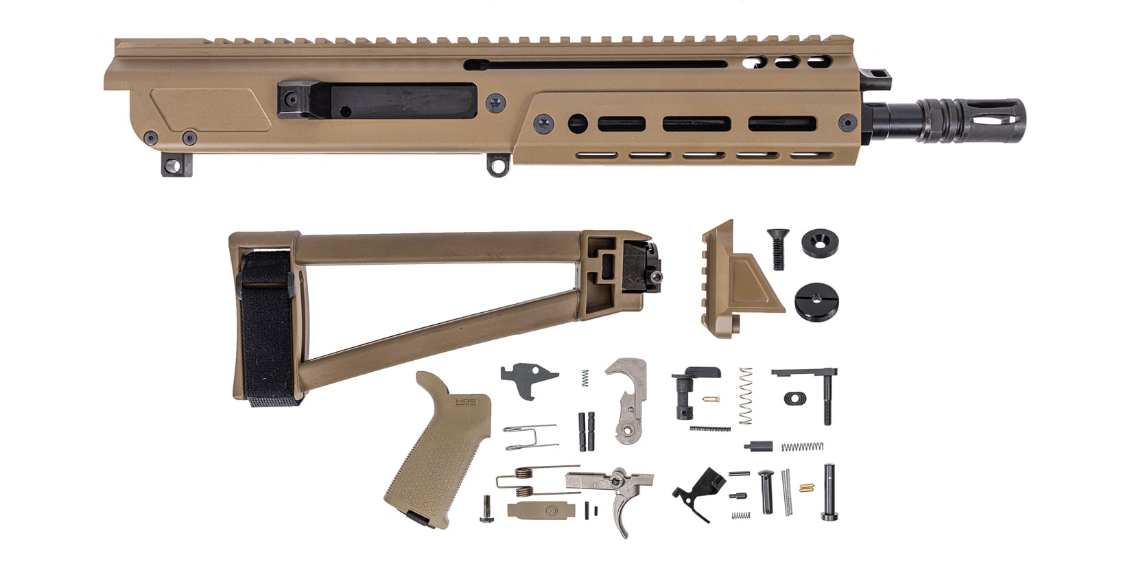 PSA JAKL 8.5" 300 BO NATO 1/8 Nitride MOE EPT w/ Brace, FDE