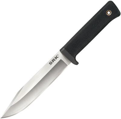 Cold Steel SRK Fixed Knife Clip Point Blade in Bold Black - CS-35AN