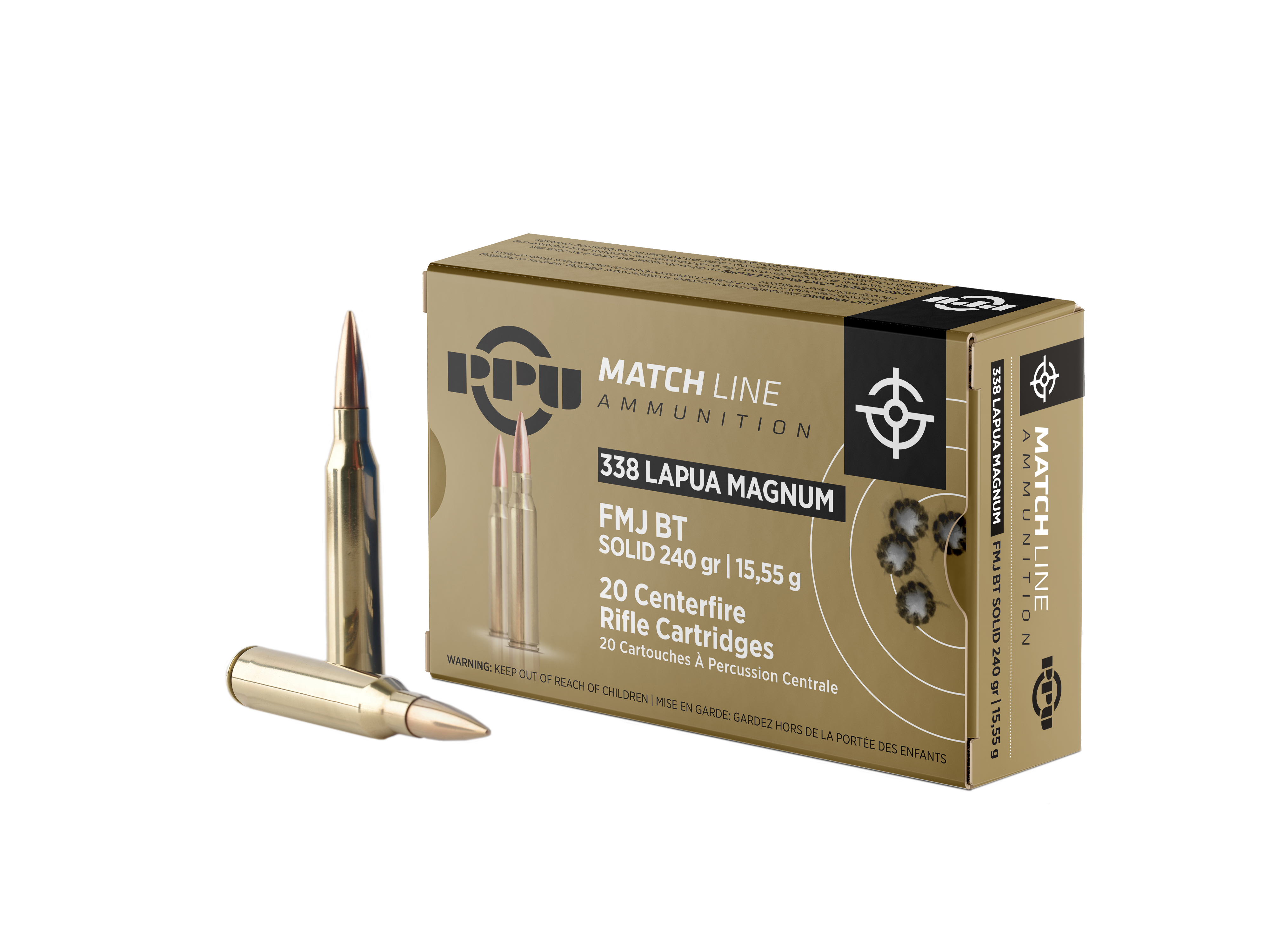 PPU Standard Rifle Ammunition 6.8mm SPC 115 gr HPBT 2624 fps 20/ct - No Credit Card Fees - Low, flat rate shipping
